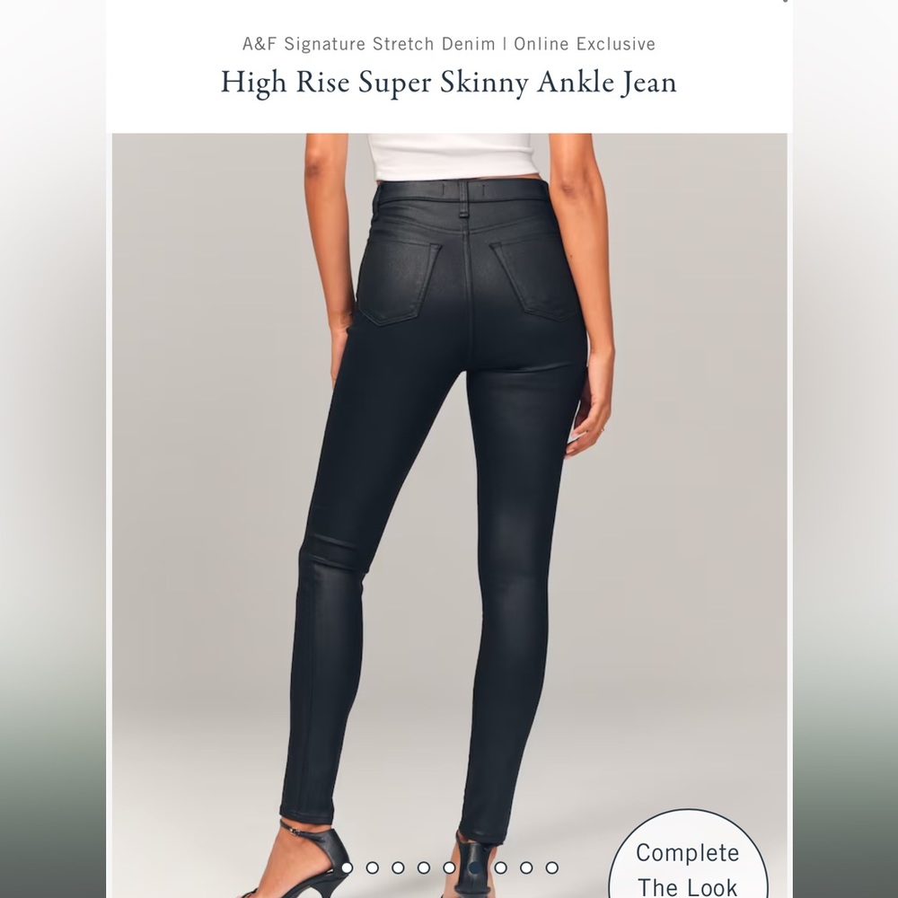 Abercrombie & Fitch High Rise Super Skinny Ankle Jean - Picture 10 of 13